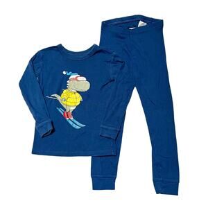 Gap Organic Cotton Ski Graphic PJs Size 4